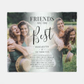 モダンFRIENDSは写真最高の記念酒 フリースブランケット (正面(横))
