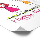 モダンFRIENDS FOREVER 最高の 1 Photo Collage Platue ポスター (角)