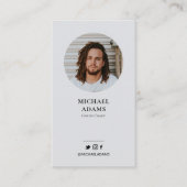 モダンGary Photo Social Media名刺 名刺 (正面)