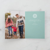 モダンGeometric Christmas Iconsグリーティング シーズンカード (内部)