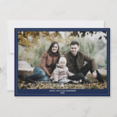 モダンGeometric Color Overlapping Christmas写真 シーズンカード (裏面)