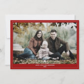 モダンGeometric Color Overlapping Christmas写真 シーズンカード (裏面)