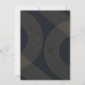 モダンGeometric Concentric Arches写真 招待状 (裏面)