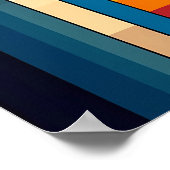 モダンGeometric Fusion -抽象芸術カラーブロックアート ポスター (角)