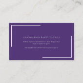 モダンGeometric Purple Gradation Party エンクロージャーカード (正面)