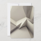 モダンGeometric Save the Date Card – ミニマリスト セーブザデート (裏面)