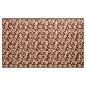 モダンGeometric Seashells、TanおよびDark Brown ファブリック (ヤード)