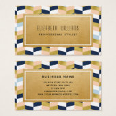 モダンGeometric Stylist名刺 (正面&裏面)