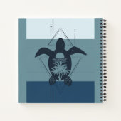 モダンGeometric Turtle Bullet Journal ノートブック (裏面)