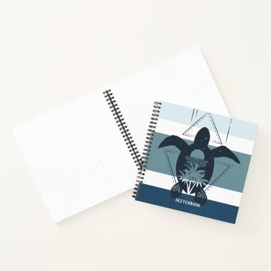 モダンGeometric Turtle Bullet Journal ノートブック (内部)