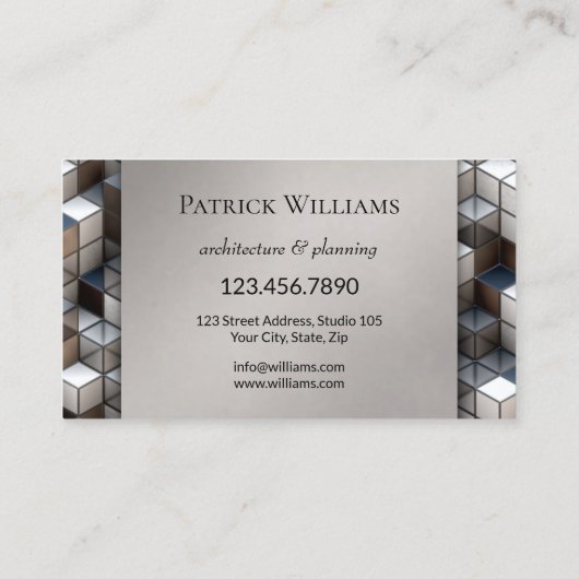 モダンGeometry Architecture名刺 名刺 (裏面)