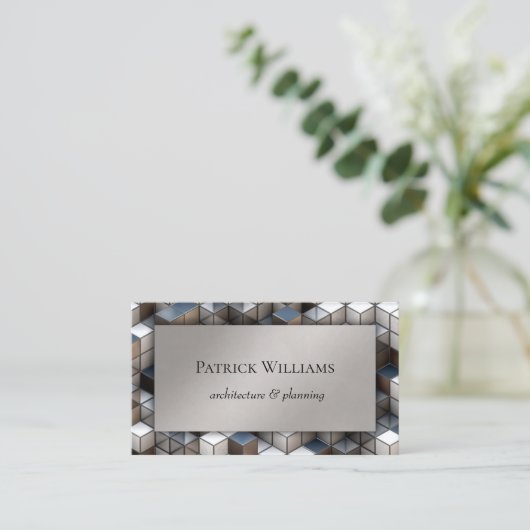 モダンGeometry Architecture名刺 名刺 (スタンド正面)