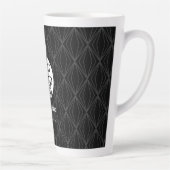 モダンGeometry Black Logo Business カフェラテマグ (右)