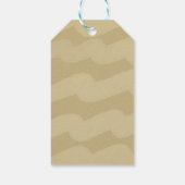 モダンGolden Christmas Wishes家族写真 ギフトタグ (裏面)