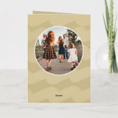 モダンGolden Christmas Wishes家族Photo Holida シーズンカード (裏面)