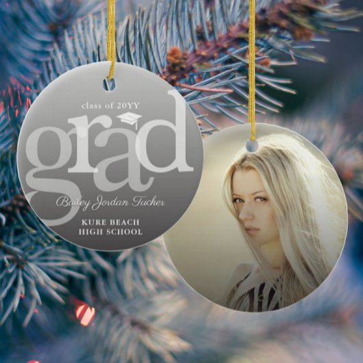 モダンGRADグラデーション Overlay卒業 セラミックオーナメント