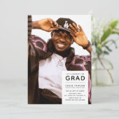 モダンGRADフォト卒業パーティー 招待状 (スタンド正面)