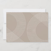 モダンGraduate Script 2022同心円アーチ写真 招待状 (裏面)