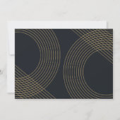 モダンGraduate Script 2022同心円アーチ写真 招待状 (裏面)
