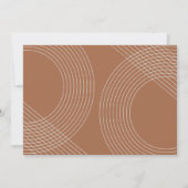 モダンGraduate Script 2024同心円アーチ写真 招待状 (裏面)