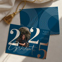 モダンGraduate Script 2025同心円アーチ写真