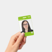 モダンGreen Computer Techカスタムプリント社員 バッジ (Handheld)