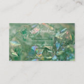 モダンGreen Crystal顧客ロイヤリティカード 名刺 (裏面)