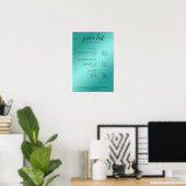 モダンGreen-Glow（模倣）価格表ポスター ポスター (ホームオフィス)