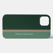 モダンGreen & Kaki Brown Color Block Case-Mate iPhoneケース (裏面 (横))