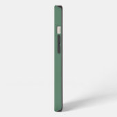 モダンGreen & Kaki Brown Color Block iPhoneケース (左側面)