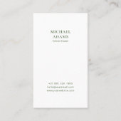 モダンGreen Photo Social Media名刺 名刺 (裏面)