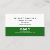 モダンGreen Tree Services 名刺 (裏面)