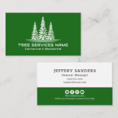 モダンGreen Tree Services 名刺 (正面/裏面)