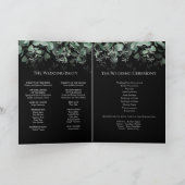モダンGreenery Blackの結婚折り畳みプログラム プログラム (内部)
