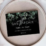 モダンGreenery Blackの結婚Flat Save The Date セーブザデート<br><div class="desc">簡単のミックスと調和スタイルを黒と白で組み合わせ結婚て、繊細な緑の要素を加え、優雅な華やかなタイポグラフィと美しい書道の台本を加えた日のデザインを除いたモダンこの緑の黒のフラットな省ミニマル色。水色のユーカリや他の植物性の葉touchは、全体を美しく、ダークエメラルドが薄いミントグリーンに効果でフェージンググラデーション – ニュートラルな背景に素朴な自然の上品なイメージを十分に追加すコンテンポラリーる。この豪華なコレクションは、あなたの夢や他の特別なイベントのための洗練されたエレガンスの空気を完璧に作り出すカジュアルだろうフォーマルよ結婚。全てのデザインと同様もしに、質問や特別なリクエストがありますので、連絡を取って下さい。</div>