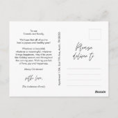 モダンGreeting, Merry Christmas Family Photo ポストカード (裏面)