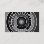 モダンGreyscaleカラーホイールアート 名刺 (裏面)