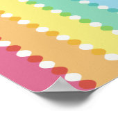 モダンGroovy Rainbow LGBTQIA+ ポスター (角)