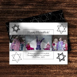 モダンHanukkah Monochrome Star of David 3写真 シーズンカード<br><div class="desc">クラシックミニマルブラックバー/バルミツワーとモダンハヌカー星ダビデッドを背景に無地の、洗練されたデザインを生み出すエレガント。他のコーディネート色やマッチング製品については、JustFharryn @ Zazzle.comまたはデザイ連絡ザc/o Fharryn@yahoo.com All rights reserved.#zazzlemade #christmasdecor</div>