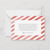 モダンHappy Holidays Christmas Family Photo ノートカード (裏面)