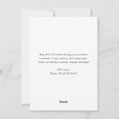 モダンHappy Howlidays Christmas Dog Arch写真 シーズンカード (裏面)