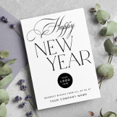 モダンHappy New Yearビジネスロ企業のゴ シーズンカード