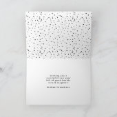 モダンHappy New Year金ゴールドLettered 2 Photo シーズンカード (内部)