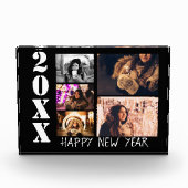 モダンHappy New Year 5 Photo Collage Block フォトブロック (正面)
