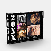 モダンHappy New Year 5 Photo Collage Block フォトブロック (左)