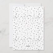 モダンHappy New Year Black and Data Non-Photo シーズンカード (裏面)