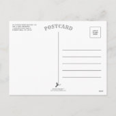 モダンHappy New Year Family Photo シーズンポストカード (裏面)