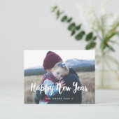 モダンHappy New Year Holidayの写真 ポストカード (スタンド正面)