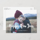 モダンHappy New Year Holidayの写真 ポストカード (正面/裏面)
