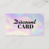 モダンHaustylist Hographic Reward 割引カード (裏面)